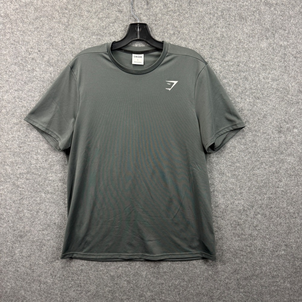 Gymshark Mens Arrival T-Shirt Charcoal Grey Performance Workout Top A1A2Z Size L